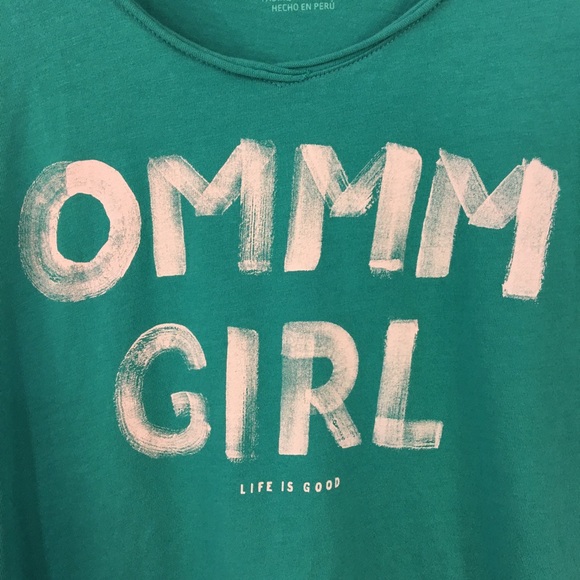 Life is Good T-Shirt XS Graphic Tee Yoga Zen Tee - Picture 2 of 5